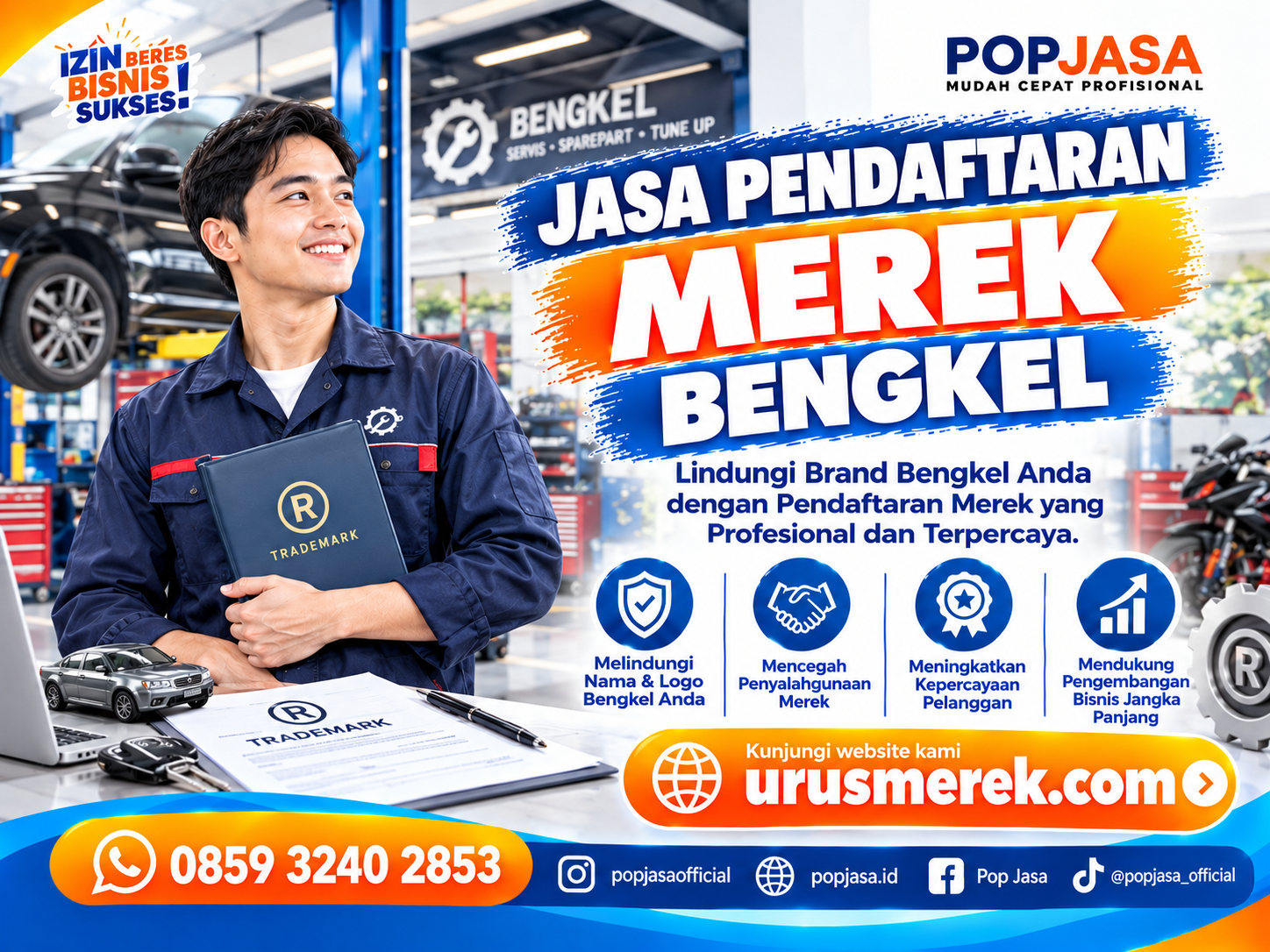 Jasa Pendaftaran Merek Bengkel